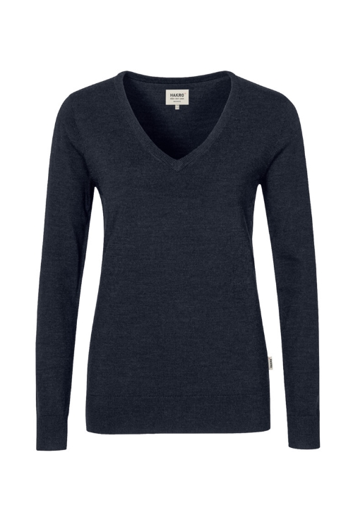 Bild von HAKRO Damen V-Pullover Merino-Wool 